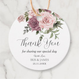 Etiquetas Para Recuerdos Boho Cinnamon Rosa Rubor Boda Floral Rosa