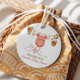 Etiquetas Para Recuerdos Boho Clothesline Apple Locally Grown Baby Shower