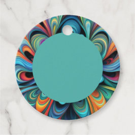 Etiquetas Para Recuerdos Boho de flores coloridas