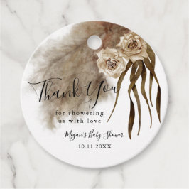 Etiquetas Para Recuerdos Boho Fall Botanicals Baby Shower