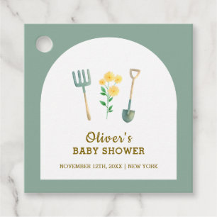 Etiquetas Para Recuerdos Boho Floral Gardening Baby Shower de cultivo local