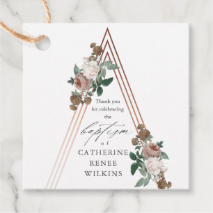 Etiquetas Para Recuerdos Boho Floral Religioso Bautizo & Confirmación 