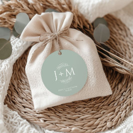 Etiquetas Para Recuerdos Boho Floral Sage Green Boda