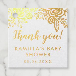 Etiquetas Para Recuerdos Boho Flowers Baby Shower Gracias