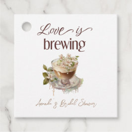 Etiquetas Para Recuerdos Boho Love está preparando Brunch Floral de Desayun