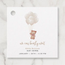 Etiquetas Para Recuerdos Boho Neutral de Género que podemos anticipar globo