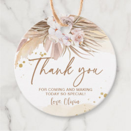 Etiquetas Para Recuerdos Boho Pasto de Pampas Gracias