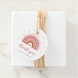 Etiquetas Para Recuerdos Boho Rainbow Baby Shower Gracias a ti por las etiq