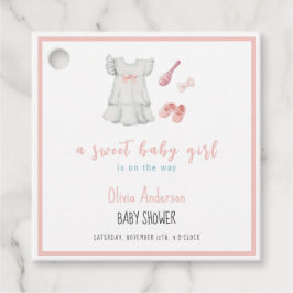 Etiquetas Para Recuerdos Boho Sweet Pink Chica Set Baby Shower