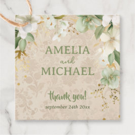 Etiquetas Para Recuerdos Boho Vintage Boda Botánico Floral