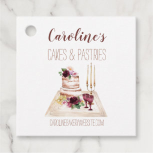 Etiquetas Para Recuerdos Boho Wine Baking Bakery Pasteles Boutique
