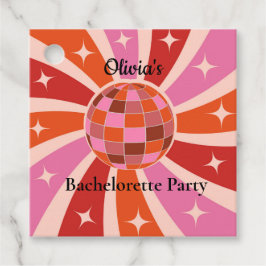 Etiquetas Para Recuerdos bola de discoteca retro personalizada para despedi