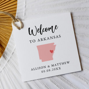 Etiquetas Para Recuerdos Bolsa de bienvenida de cualquier Boda de Arkansas