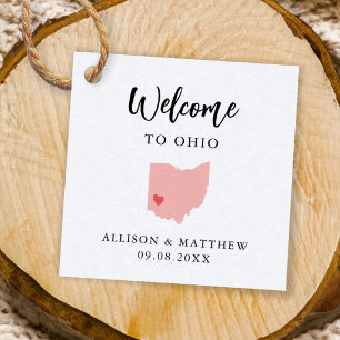 Etiquetas Para Recuerdos Bolsa de bienvenida de cualquier Boda de color Ohi