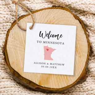 Etiquetas Para Recuerdos Bolsa de bienvenida de cualquier Boda Minnesota Co