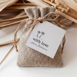Etiquetas Para Recuerdos Bolsa de bienvenida para boda en Jamaica