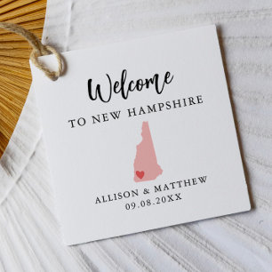 Etiquetas Para Recuerdos Bolsa de bienvenida para boda en New Hampshire de