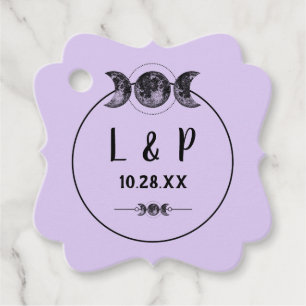 Etiquetas Para Recuerdos Bolsas De Favor De La Boda De Wicca Manejando El P