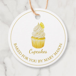 Etiquetas Para Recuerdos Bolsas de pasteles caseras favoritas   Blanco