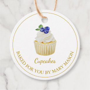 Etiquetas Para Recuerdos Bolsas de pasteles caseras favoritas   Blanco