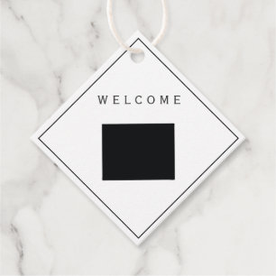 Etiquetas Para Recuerdos Bolsas de regalo de bienvenida Wyoming, fin de sem