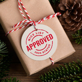 Etiquetas Para Recuerdos Bonita lista aprobada divertida linda Navidad