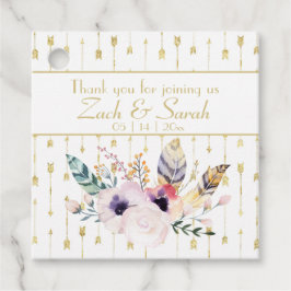 Etiquetas Para Recuerdos Bonito Boho Bouquet Boda