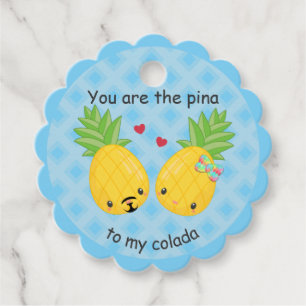 Etiquetas Para Recuerdos Bonito piña tropical Pina colada romántica