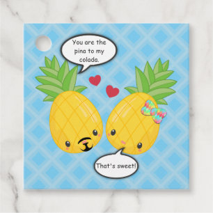 Etiquetas Para Recuerdos Bonito piña tropical Pina colada romántica