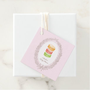Etiquetas Para Recuerdos Bonjour Bebe French Patisserie Macaroons
