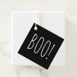 Etiquetas Para Recuerdos Boo Black Halloween Party Trato Minimalista lind