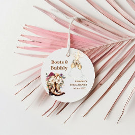 Etiquetas Para Recuerdos Boots & Bubbly Boho Western Bridal Ducha Fiesta