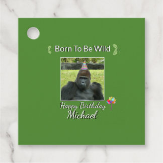 Etiquetas Para Recuerdos Born to be Wild Green Design 