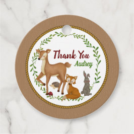 Etiquetas Para Recuerdos Bosque encantado de Woodland