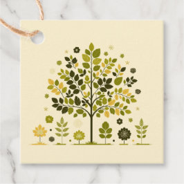 Etiquetas Para Recuerdos Botanical Tree To From Handmade with Love