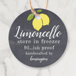 Etiquetas Para Recuerdos Botella de lioncello Chalkboard Look