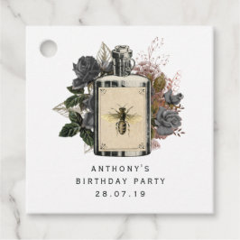 Etiquetas Para Recuerdos Botella de Poción Floral Gótica Antigua