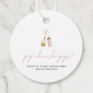 Etiquetas Para Recuerdos Botellas ANDI Poppin Botellas Pop rosada cuando se