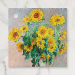 Etiquetas Para Recuerdos Bouquet de los girasoles Claude Monet