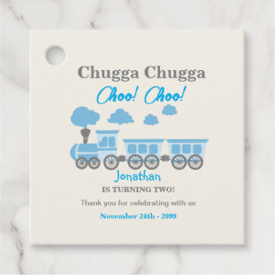 Etiquetas Para Recuerdos Boys Blue Train Fiesta del segundo cumpleaños