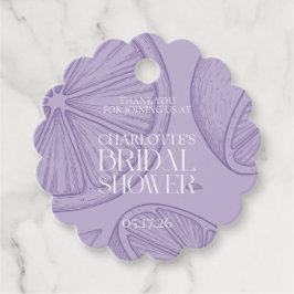 Etiquetas Para Recuerdos Bright Minimalist Citrus Bridal Shower