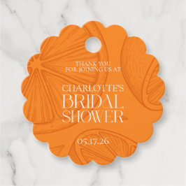 Etiquetas Para Recuerdos Bright Minimalist Citrus Bridal Shower
