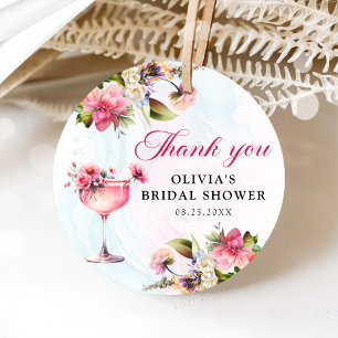 Etiquetas Para Recuerdos Brunéi Floral Y Ducha De Novias De Buceo