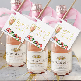 Etiquetas Para Recuerdos Brunéi y fresas bucísimas Amor y gracias