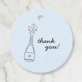 Etiquetas Para Recuerdos Bubbly Popping Champagne Bottle Bridal Shower