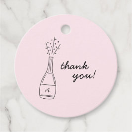 Etiquetas Para Recuerdos Bubbly Popping Champagne Bottle Bridal Shower