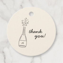 Etiquetas Para Recuerdos Bubbly Popping Champagne Bottle Bridal Shower
