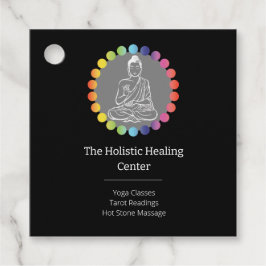 Etiquetas Para Recuerdos Buda Rainbow Chakras Yoga espiritual metafísico