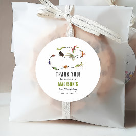 Etiquetas Para Recuerdos Bugs & Insects Vintage Birthday Party