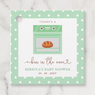 Etiquetas Para Recuerdos Bun En El Baby Shower Neutral De Género De Horno